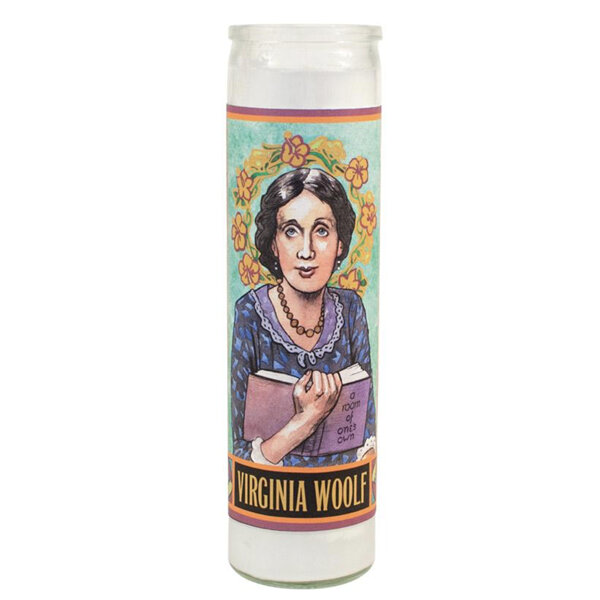 The Unemployed Philosophers Guild Secular Saints Candle Virginia Woolf