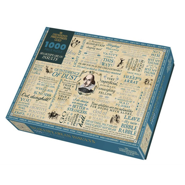 The Unemployed Philosophers Guild Shakespearean Insults 1000 Piece Puzzle