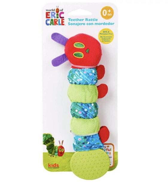 The Very Hungry Caterpillar Teether Rattle baby eric carle teething