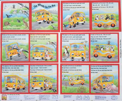 The Wheels on the Bus Book Panel