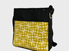The yellow acorn Orla Kiely fabric large bag made in Wellington