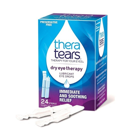 Thera Tears Lubricant Eye Drops 0.6mL Vials, 24 Pack