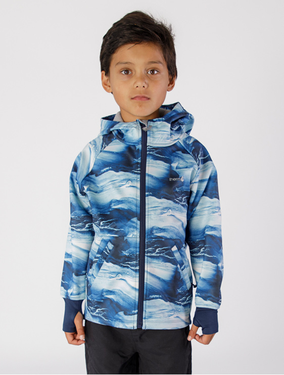 therm all weather hoodie special blue wave
