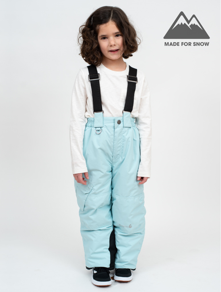 therm overalls kids ski snow recycled eco friendly