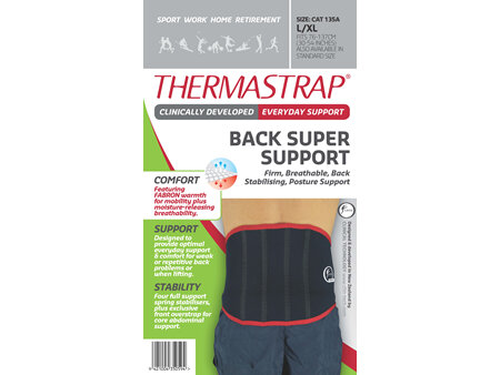 Thermastrap Back Super Supp Lge/Xl