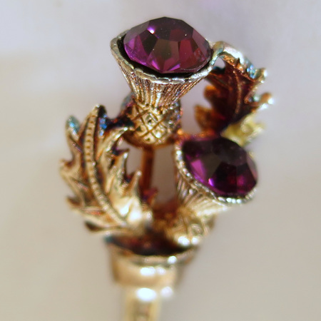 Thistle purple gems