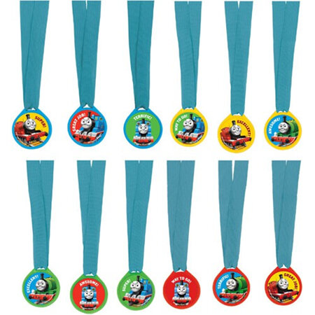 Thomas & friends medals and ribbons favors x 12