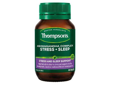 Thompsons Ashwagandha Complex Stress+Sleep 60Tablets