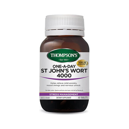 Thompsons Nutrition One-A-Day St Johns Wort 4000 - 30 Tablets (60 tablets in picture)