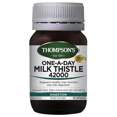 THOMPSON'S ONE-A-DAY MILK THISTLE 42000 30 CAPSULES