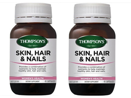 Thompsons Skin Hair & Nails 45s Twin Pk