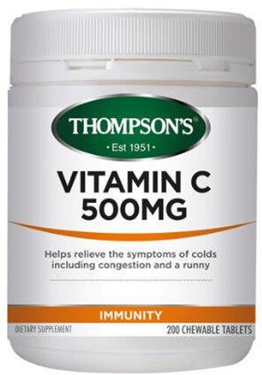 Thompson's Vitamin C 500mg 200 Chewable Tablets