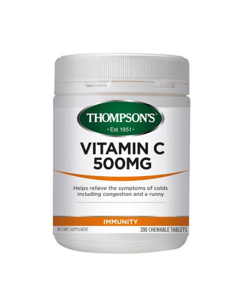 Thompson's Vitamin C 500mg 200 Chewable Tablets