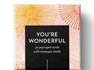 Thoughtfulls You're Wonderful gesture notecard gift empower