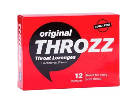 Throzz S/Free Blackcurrant Loz. 12s