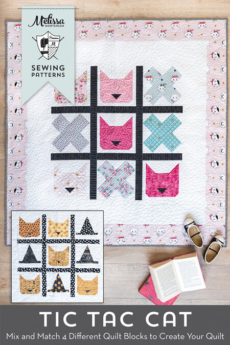 Tic Tac Cat Quilt Pattern from Melissa Mortenson Sewing Patterns