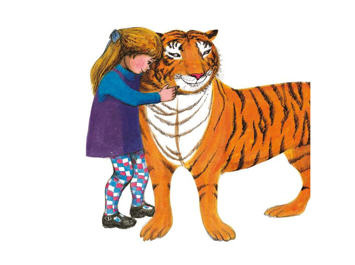tiger hugs the tiger who came to tea museums and galleries card