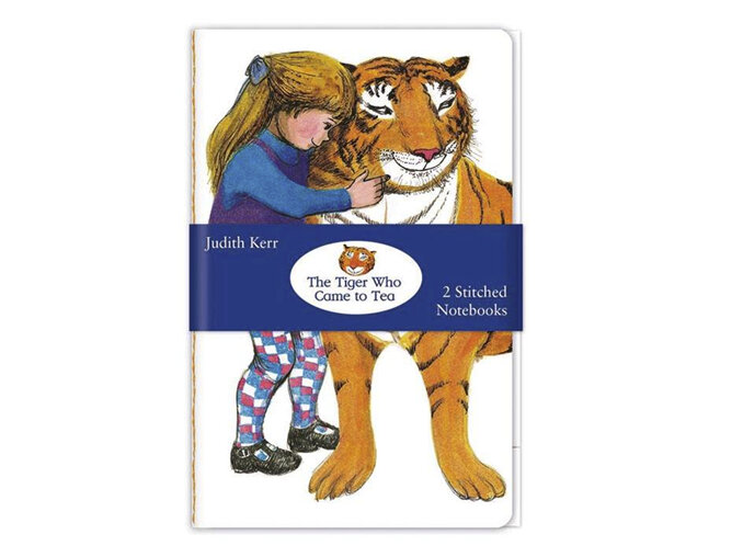 Tiger who came to tea museums and galleries stitched notebook hug