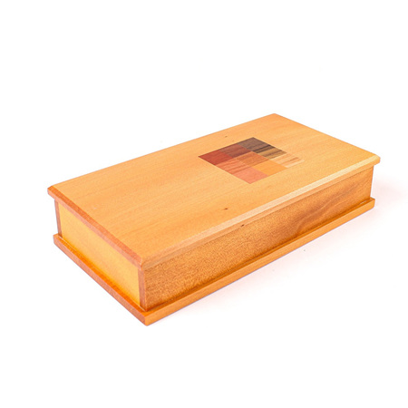 Timber Art Chequer Trinket Box Medium - Kauri