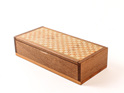 Timber Art Trinket Box with Patterned Lid