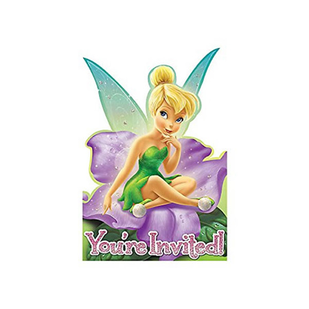 Tinkerbell and the Fairies Invitations x 8
