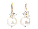 tiny flowers sterling silver gold pearl earrings wedding bride lilygriffin nz