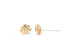 tiny wildflower solid 9k gold sterling silver studs organic lily griffin nz