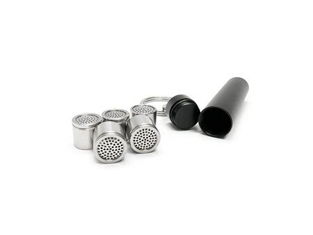 TINYMIGHT 2 VAPORISER METAL CAPSULE CADDY WITH 5x DOSING CAPS