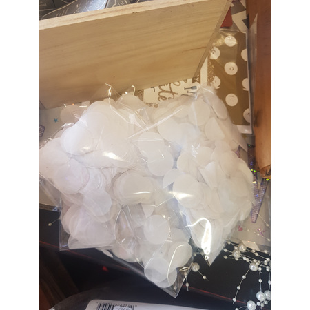 Tissue confetti 10 gram sealed cellophane bags