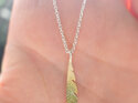 titipounamu native nz bird feather pendant silver green lilygriffin jewellery