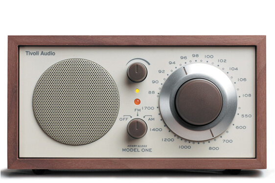Tivoli Model One table radio in walnut/beige from Totally Wired