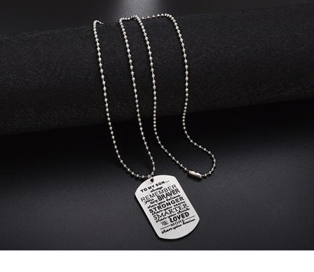 To my Son....Pendant Necklace