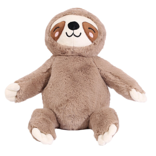 Toasty Hugs Heatable Comfort Weighted Plush Brown Sammy Sloth