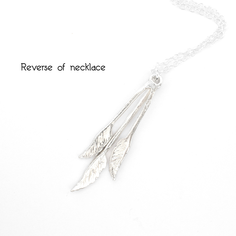 toetoe toi toi botanical native grass sterling silver necklace kinetic movement