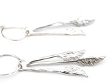 toetoe toitoi lily griffin native grass hoop earrings sterling silver kinetic