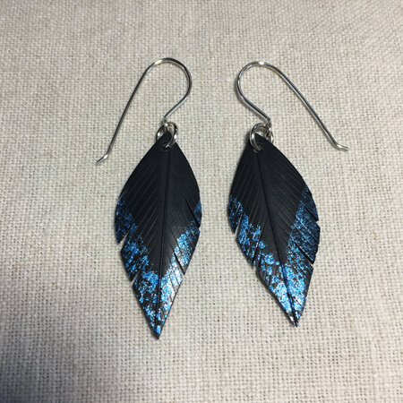 Tomtit Earrings with Blue