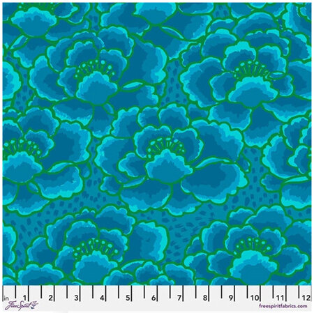 Tonal Floral Turquoise PWGP197.Turquoise