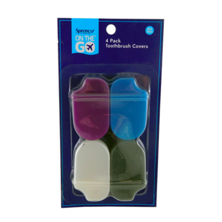 TOOTHBRUSH COVERS ON THE GO 4PK