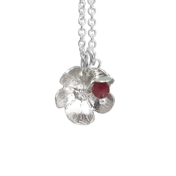 Tourmaline Rose Necklace