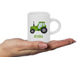 Tractor Personalised Fluffy Mug