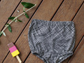 Traditional Style Bloomers, 'Thicket Black' 100% Cotton, 3-6m