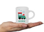 Train Personalised Fluffy Mug