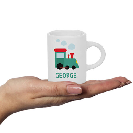 Train Personalised Fluffy Mug