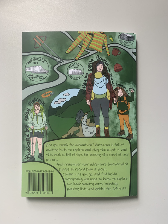 tramping for kids nz book back cover