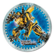 Transformers plates - 23cm x 8