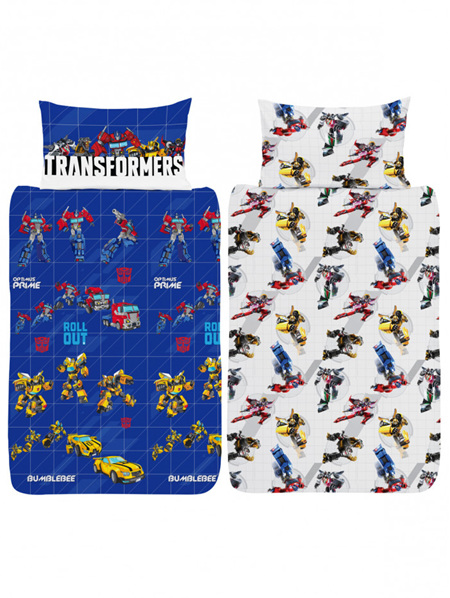 Transformers Roll Out Reversible Single Duvet Cover Set