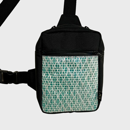 Travel Sling Bag - sailcloth green