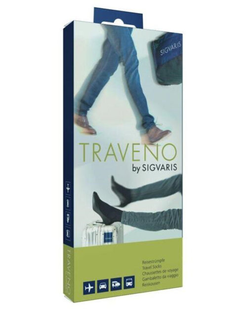 Traveno Travel Socks Black Size 3  EU40-41 See  shoe size in description