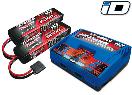 Traxxas EZ-Peak Dual AC Charger with 2 x 3 Cell 5000 mAh LiPos