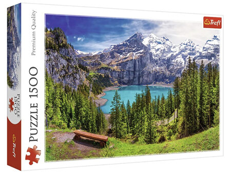 Trefl 1500 Piece Jigsaw Puzzle Lake Oeschinen Switzerland